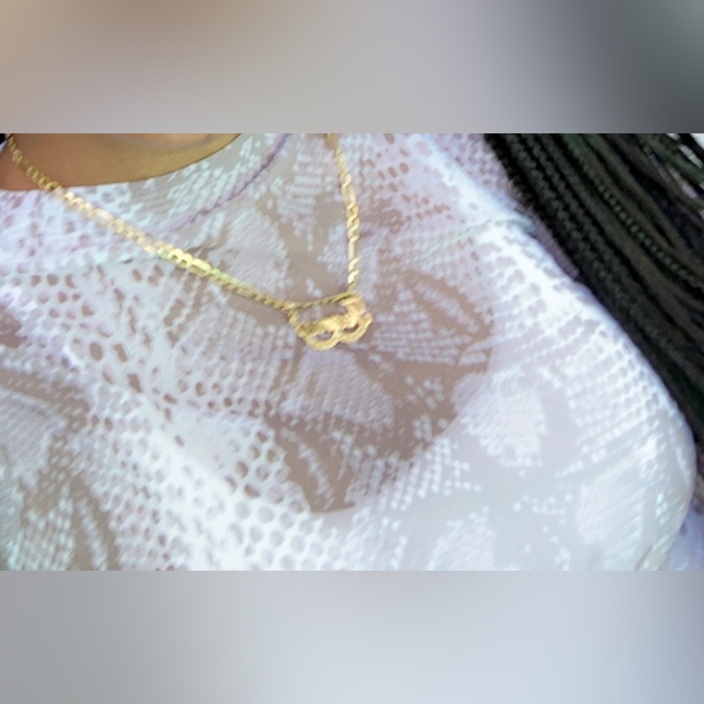 Matte Collection Mesh Cover Up Size: M - Picture 4 of 4